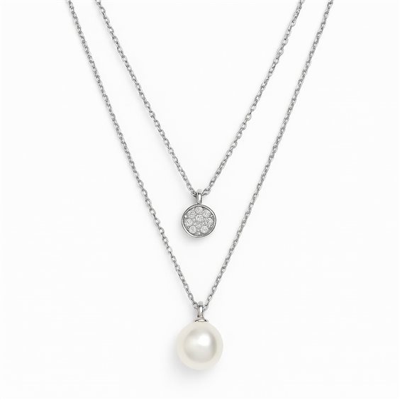 Halskette Recarlo Dame in Weißgold Perla XE 920/010 - XE 920/010